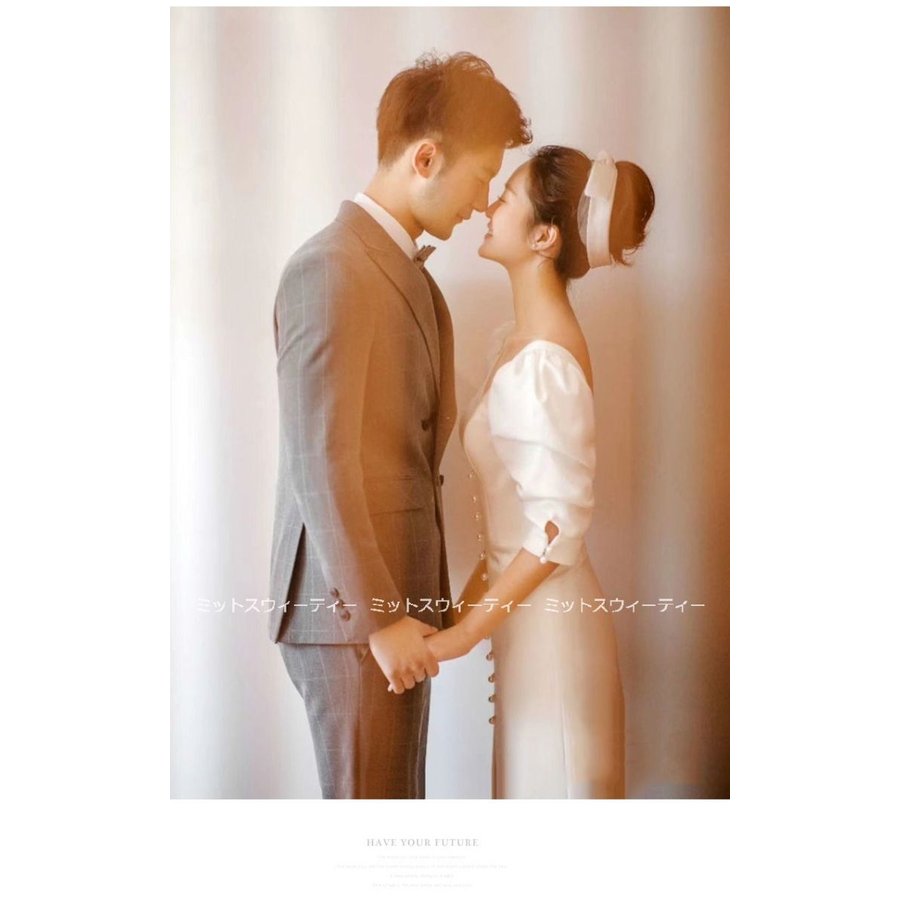 ウェディングドレス 半袖 ウエディングドレス 二次会 花嫁 パーティードレス スリット 披露宴 ブライダル 結婚式 ロングドレス フォトウェディング リゾート ウェディングドレス ロングドレス Aラインドレス 半袖 Vネック 二次会