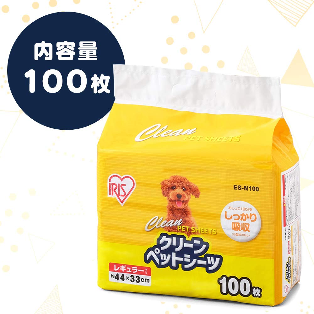 アイリスオーヤマ ペットシーツ 薄型 抗菌 消臭 小型犬 レギュラー 100枚×4袋(400枚入) (ケース販売)