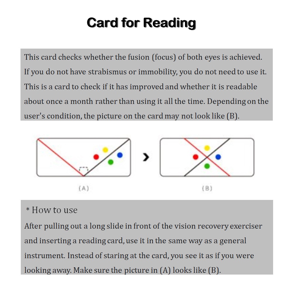 Eye Zone Eyesight recovery exercise equipment Eye Zone Eyesight recovery exercise equipment
