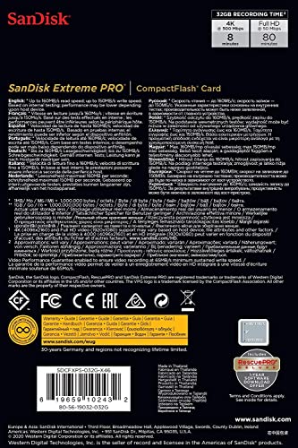 SanDisk ( サンディスク ) 32GB コンパクトフラッシュカード Extreme Pro SanDisk ( サンディスク ) 32GB コンパクトフラッシュカード Extreme Pro