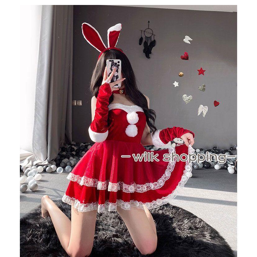 サンタコス レディース サンタ 衣装 クリスマス 可愛い 兎の耳衣装 レディース サンタ クリスマス 女性 大人 サンタクロース サンタコスプ サンタコス レディース サンタ 衣装 クリスマス 可愛い 兎の耳衣装 レディース サンタ クリスマス 女性 大人 サンタクロース サンタコスプ