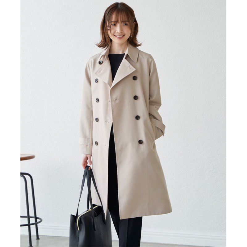 撥水ロングトレンチコート