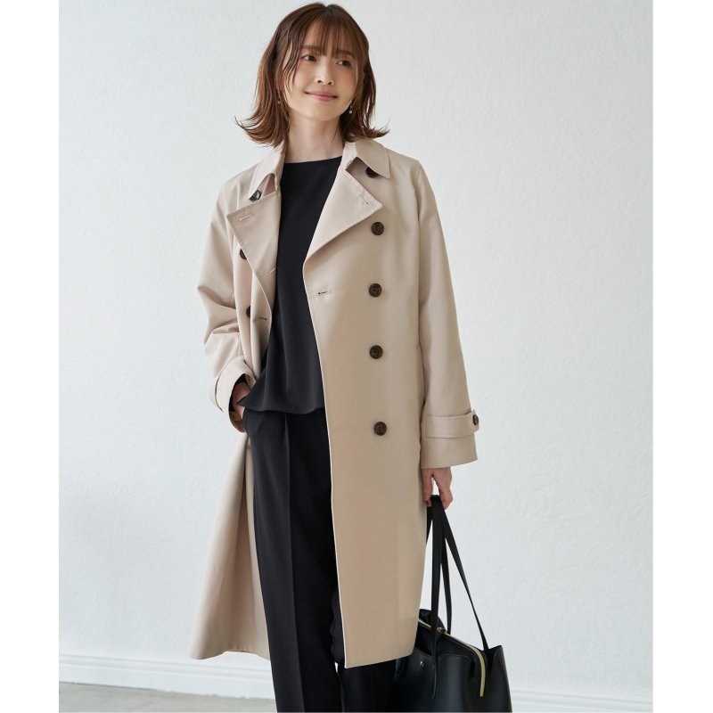 撥水ロングトレンチコート