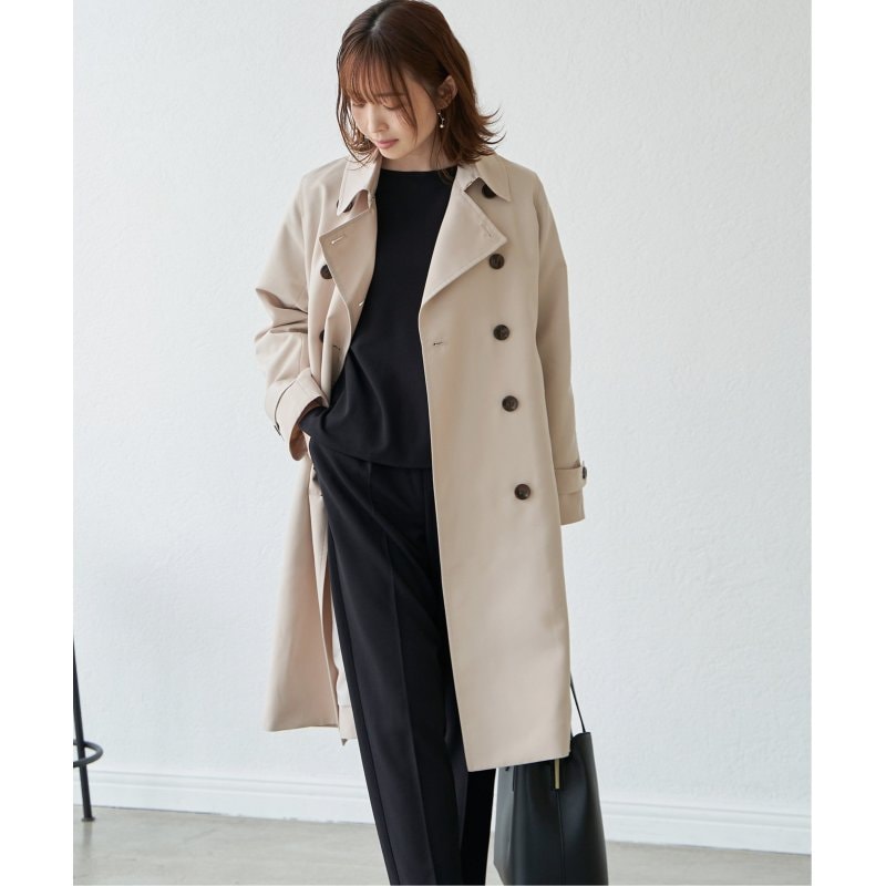 撥水ロングトレンチコート