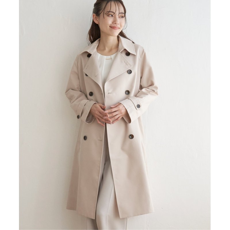 撥水ロングトレンチコート