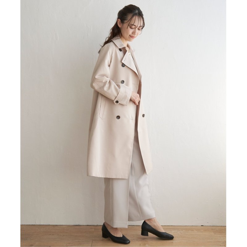 撥水ロングトレンチコート