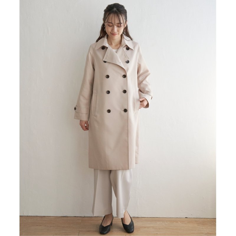 撥水ロングトレンチコート
