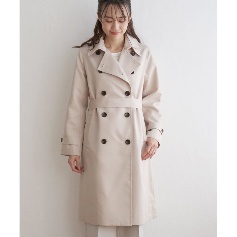 撥水ロングトレンチコート