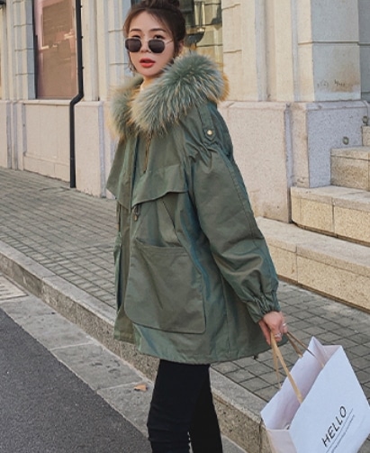 ミリタリーコート アウター フーディー コート ロング丈 長袖 ワイド ふわふわ フード付き ミリタリーコート アウター フーディー コート ロング丈 長袖 ワイド ふわふわ フード付き
