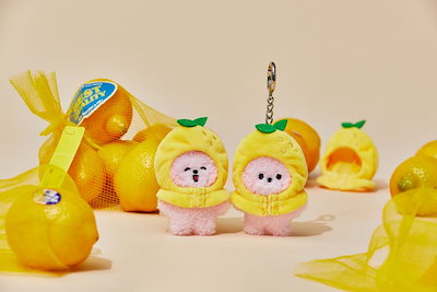 BT21 フルーツ ビーンドール 全セット BT21公式 ぬいぐるみ(フルーツ) Mサイズ &ビーンドール(フルーツ