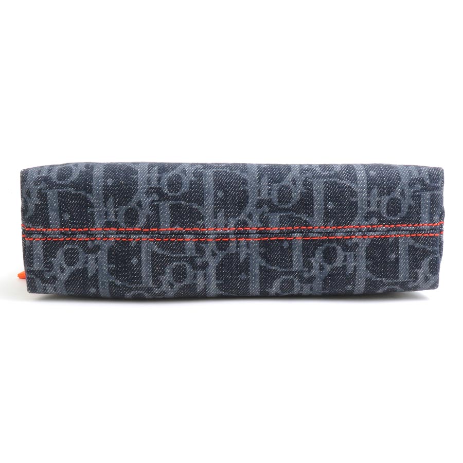 クリスチャンディオール Christian Dior ポーチ フライトライン デニム ネイビー レディース r10218g