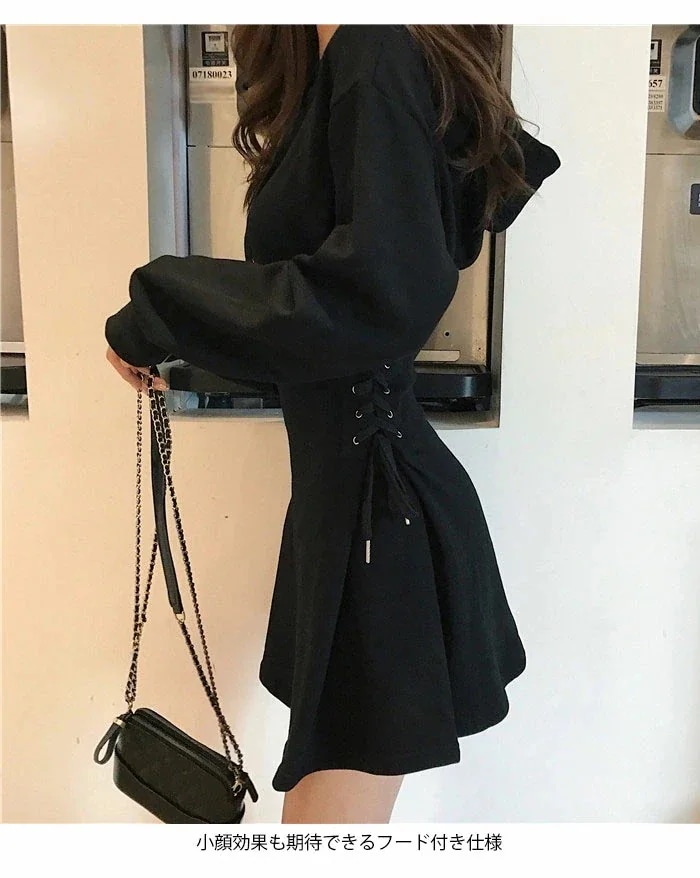 ワンピース レディース ショートワンピース ミニワンピース パーカーワンピース 長袖 フード付き ストレッチ 伸縮性 ドロスト リボン 無地 シンプル カジュアル スポーティ ワンピース レディース ショートワンピース ミニワンピース パーカーワンピース 長袖 フード付き ストレッチ 伸縮性 ドロスト リボン 無地 シンプル カジュアル スポーティ