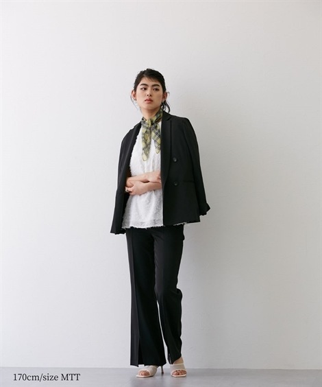 ジャンパーブルゾン 高身長　ダブルブレストテーラードジャケット トールサイズ muguet blanc mdprevattcaulkingandwaterproofing.com