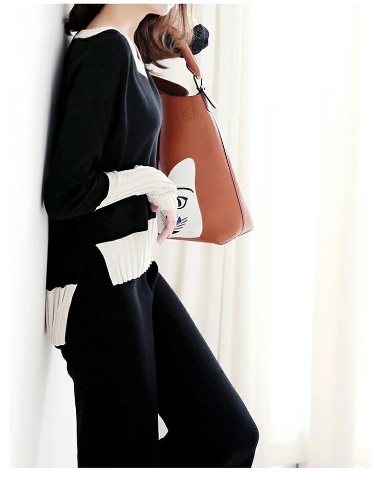 【2025新作】ニットセットアップ レディース 春 秋冬服 長袖 ニットトップス ニットパンツ ボトムス きれいめ フェミニン カジュアル ブラック ニット 20代 30代 40代 50代 60代 ゆ 【2025新作】ニットセットアップ レディース 春 秋冬服 長袖 ニットトップス ニットパンツ ボトムス きれいめ フェミニン カジュアル ブラック ニット 20代 30代 40代 50代 60代 ゆ