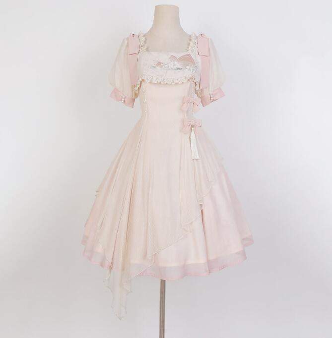 ピンク ロリータワンピース 半袖 ロリータ服 真珠付き リボン付き 可愛い ロリータドレス 膝丈 コスプレ衣装 花見 撮影衣装 イベント 学園祭 文化祭 コスチューム ピンク ピンク ロリータワンピース 半袖 ロリータ服 真珠付き リボン付き 可愛い ロリータドレス 膝丈 コスプレ衣装 花見 撮影衣装 イベント 学園祭 文化祭 コスチューム ピンク