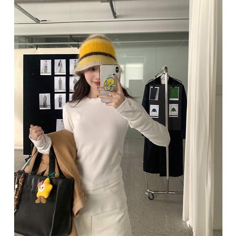 秋着痩せ甘辛不規則スリットスリットトップス 秋着痩せ甘辛不規則スリットスリットトップス