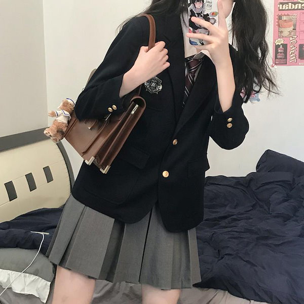 Qoo10] スリーピース制服スカート 学生服プリーツ