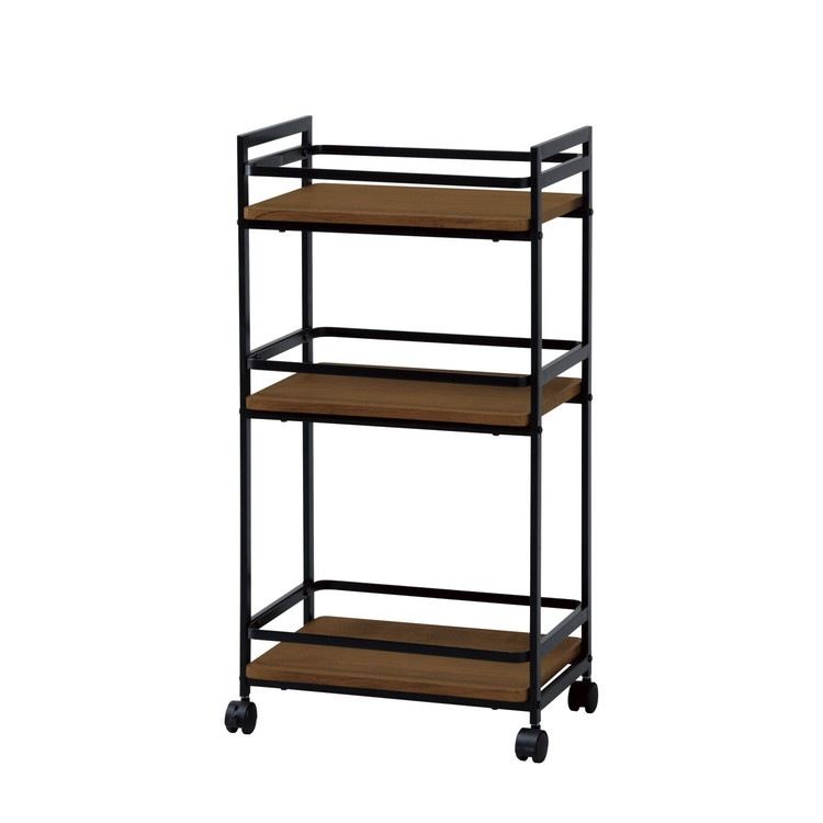 棚 ラック キャスターワゴン すき間 隙間収納 おしゃれ 北欧モダン キッチン収納 スチール 3段