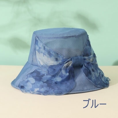 シルク100% 紫外線対策 プリントリボンシルク帽子 母の日 HANAMOLI シルク小物 絹 9412 シルク100% 紫外線対策 プリントリボンシルク帽子 母の日 HANAMOLI シルク小物 絹 9412