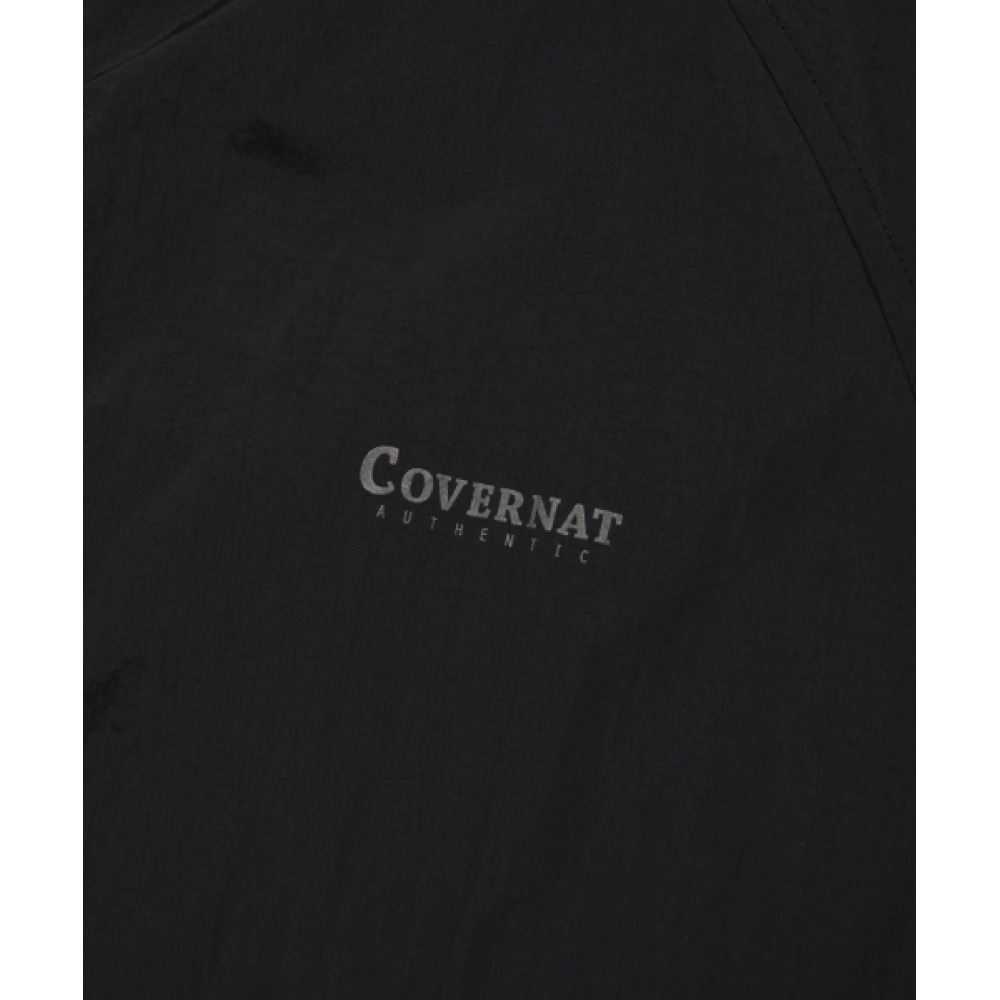 COVERNAT 軽量パッカブルウィンドブレーカーブラック