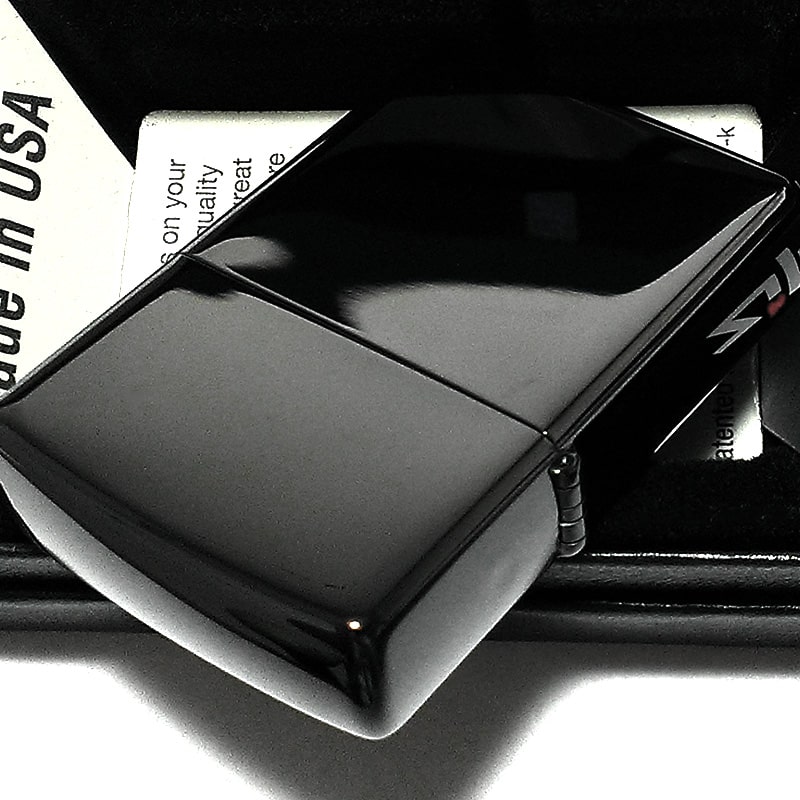 ZIPPO ブラック チタンコーティング かっこいい ジッポ ライター 黒 鏡面 シンプル 無地 おしゃれ メンズ ギフト プレゼント