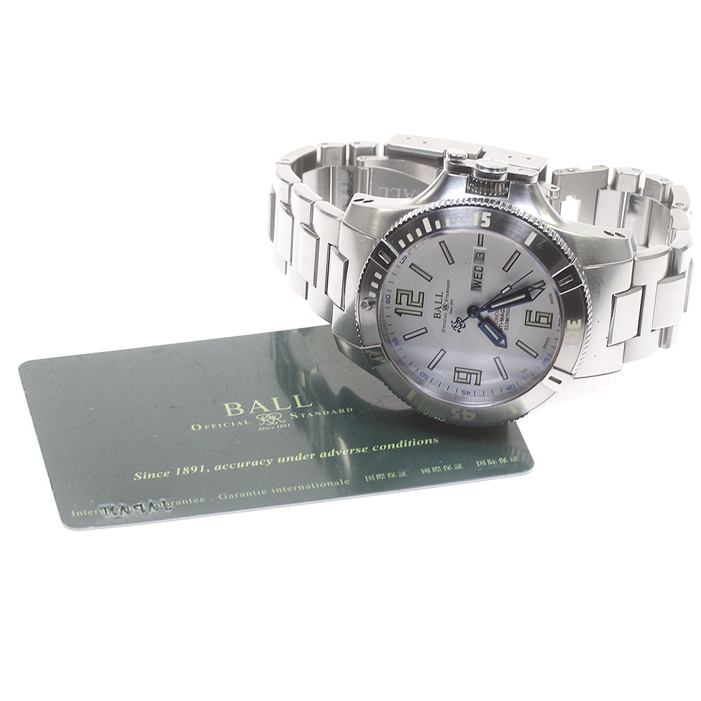 ボールウォッチ BALLWATCH DM2036A-SCAJ-WH エンジニア ハイドロカーボン スペースマスター デイデイト 自動巻き メンズ 保証書付き_839717【中古】 ボールウォッチ BALLWATCH DM2036A-SCAJ-WH エンジニア ハイドロカーボン スペースマスター デイデイト 自動巻き メンズ 保証書付き_839717【中古】