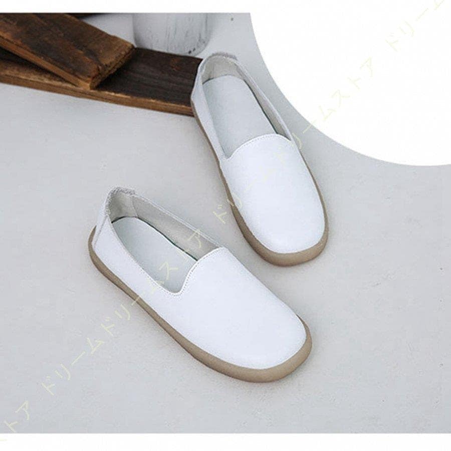 【今日の新品】【安く売る】スリッポン スニーカー レディース 厚底 軽い 大きいサイズ 美脚 フラットシューズ 白 疲れない 履きやすい レザー ローカット おしゃれ