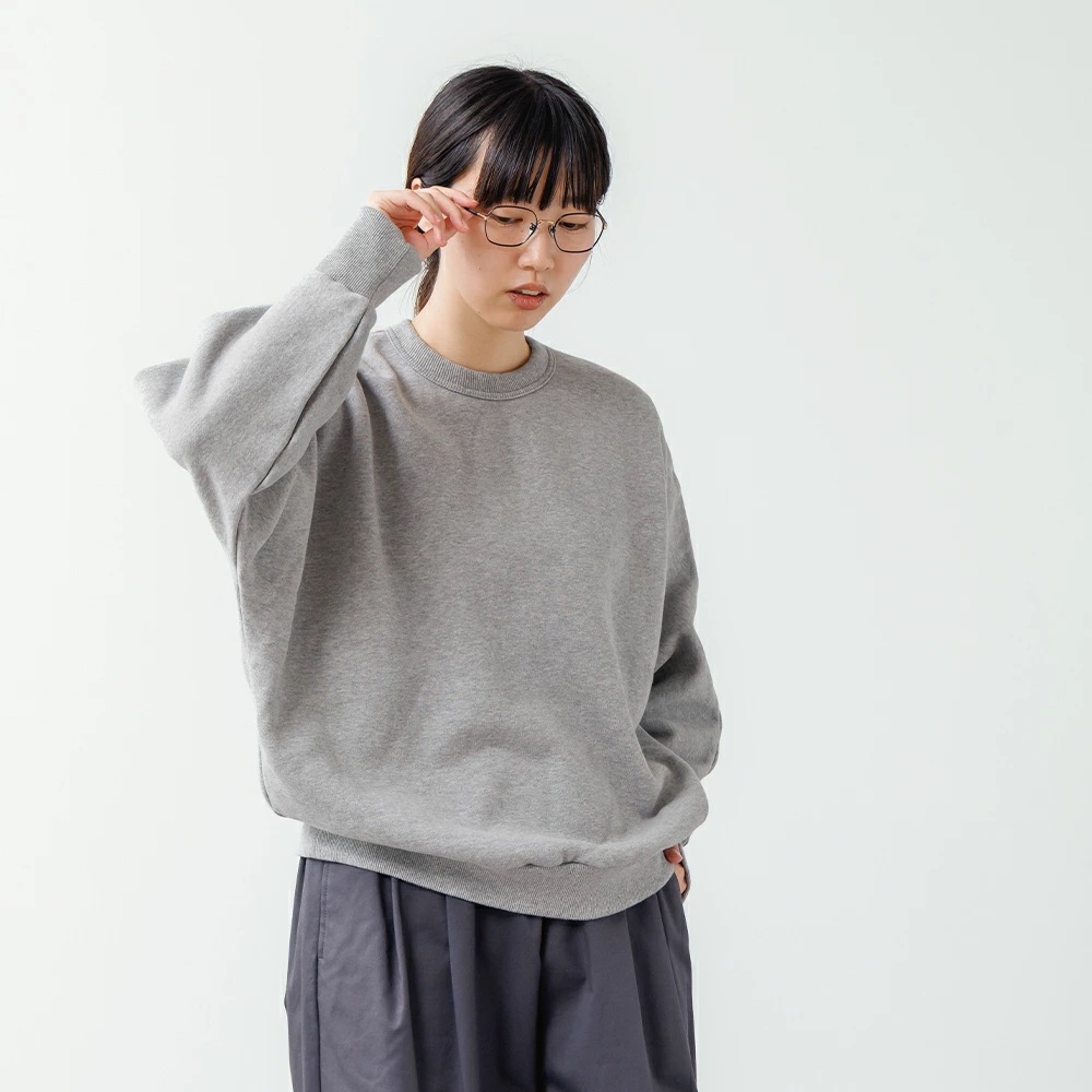 【2024秋冬】TRAVAIL MANUEL トラバイユマニュアル 起毛裏毛ドルマンプルオーバー ドルマン プルオーバー リブ スウェット 裏起毛 カジュアル 秋冬 2024AW