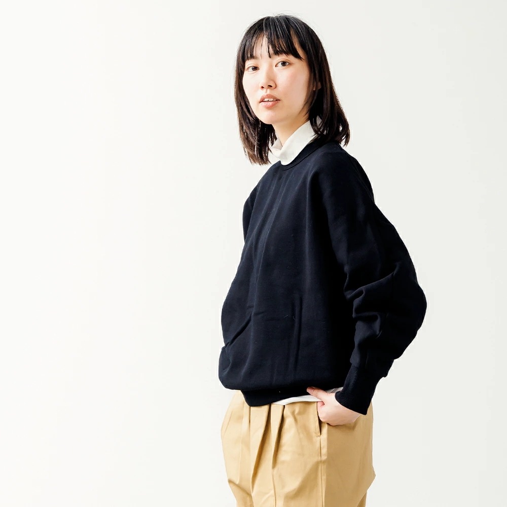 【2024秋冬】TRAVAIL MANUEL トラバイユマニュアル 起毛裏毛ドルマンプルオーバー ドルマン プルオーバー リブ スウェット 裏起毛 カジュアル 秋冬 2024AW