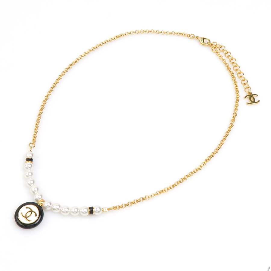 シャネル CHANEL ネックレス メタル/フェイクパール ゴールド×ブラック×ホワイト レディース r10738g シャネル CHANEL ネックレス メタル/フェイクパール ゴールド×ブラック×ホワイト レディース r10738g