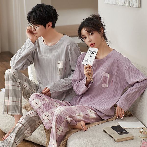 Qoo10] 新品 大人気 カップルパジャマ ペアパジ