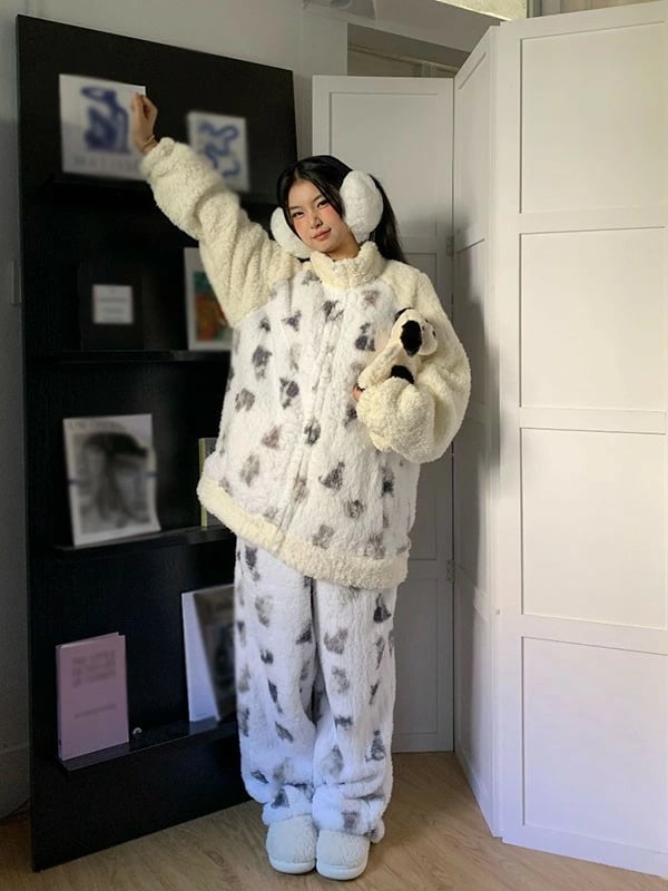 ルームウェア もこもこ モコモコパジャマ パジャマ 冬 長袖 上下セット 大きいサイズ 前開き 寝巻き 部屋着 暖かい あったか 着ぐるみ モコモコ 大人用 ふわふわ 動物 レディース 女性用 ガウン ルームウェア もこもこ モコモコパジャマ パジャマ 冬 長袖 上下セット 大きいサイズ 前開き 寝巻き 部屋着 暖かい あったか 着ぐるみ モコモコ 大人用 ふわふわ 動物 レディース 女性用 ガウン