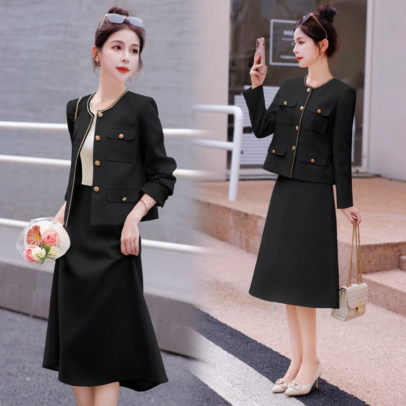 スーツセット レディース スカートスーツ ママスーツ 卒園式 卒業式 入園式 入学式 大きいサイズ お呼ばれ 披露宴 結婚式 パーティー 同窓会 30代 40代 50代 ブラック ホワイト セットア