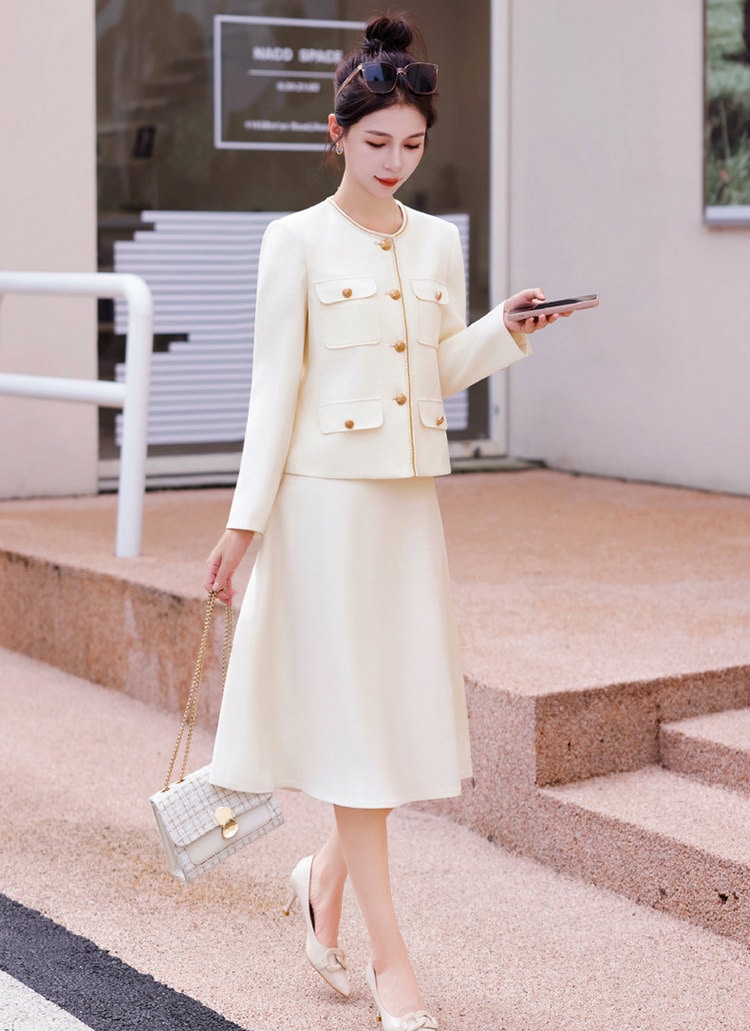 スーツセット レディース スカートスーツ ママスーツ 卒園式 卒業式 入園式 入学式 大きいサイズ お呼ばれ 披露宴 結婚式 パーティー 同窓会 30代 40代 50代 ブラック ホワイト セットア