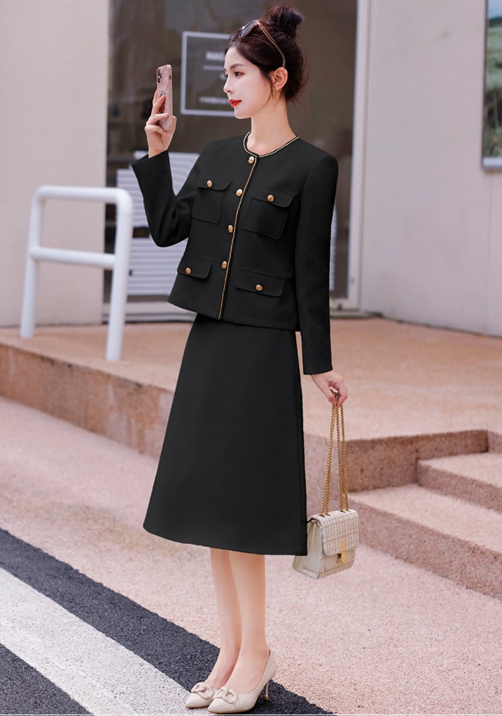 スーツセット レディース スカートスーツ ママスーツ 卒園式 卒業式 入園式 入学式 大きいサイズ お呼ばれ 披露宴 結婚式 パーティー 同窓会 30代 40代 50代 ブラック ホワイト セットア