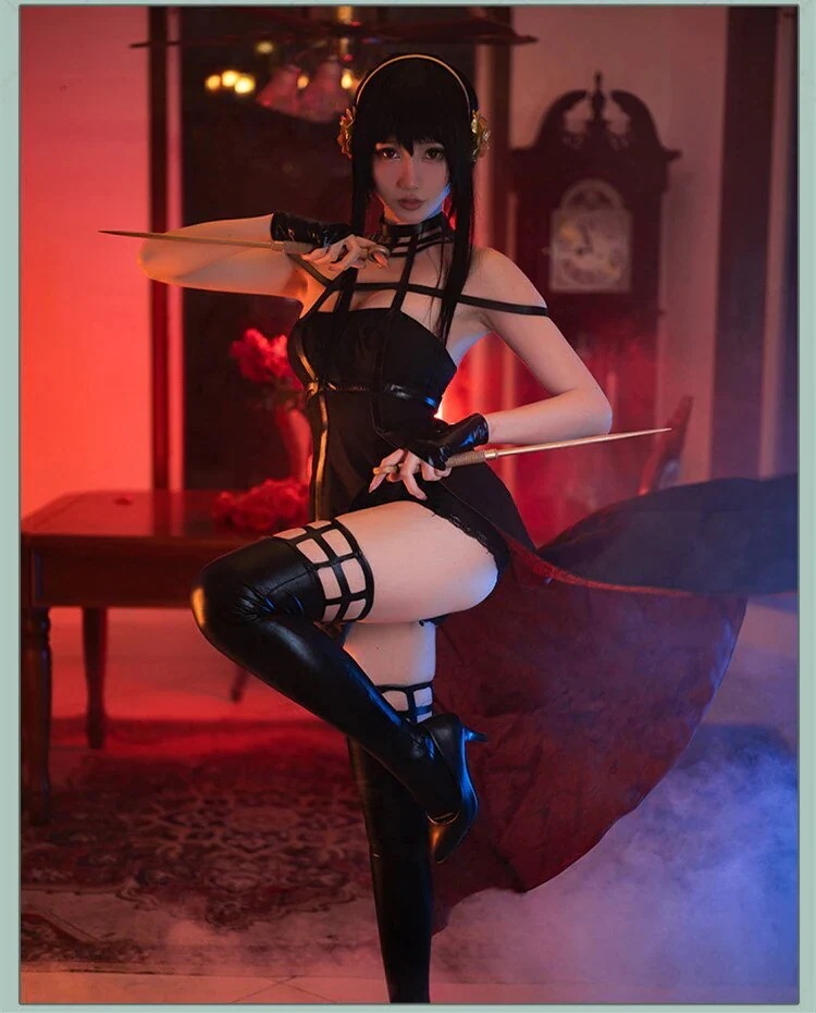 スパイファミリー ヨルフォージャー ドレス コスプレ衣装 コスム スパイファミリー ヨルフォージャー ドレス コスプレ衣装 コスム