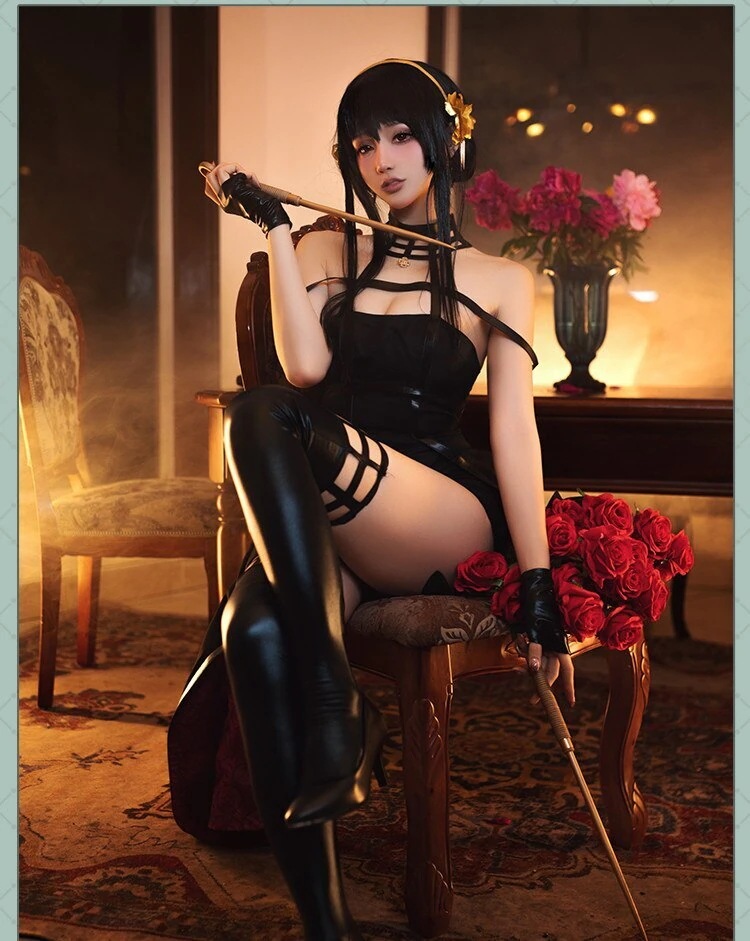 スパイファミリー ヨルフォージャー ドレス コスプレ衣装 コスム スパイファミリー ヨルフォージャー ドレス コスプレ衣装 コスム