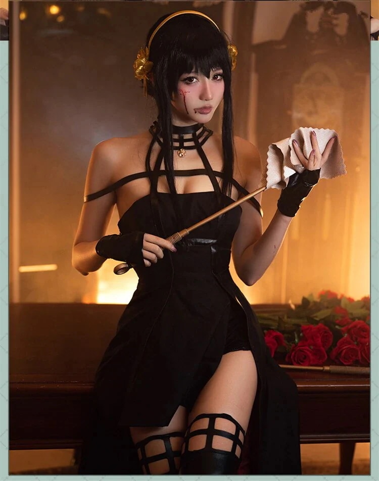 スパイファミリー ヨルフォージャー ドレス コスプレ衣装 コスム スパイファミリー ヨルフォージャー ドレス コスプレ衣装 コスム