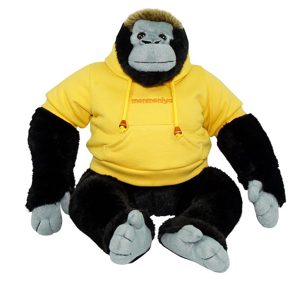 Qoo10] monmoniya ゴリラ ぬいぐるみ 黄フードTシャツ