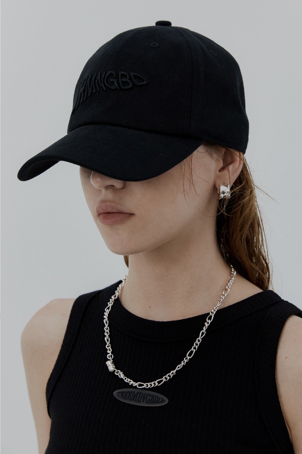 【TREEMINGBIRD】 TRMNGBD BALL CAP : BLACK