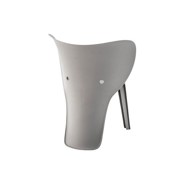 （まとめ） ミニチェア グレー 組立品 [x4セット]