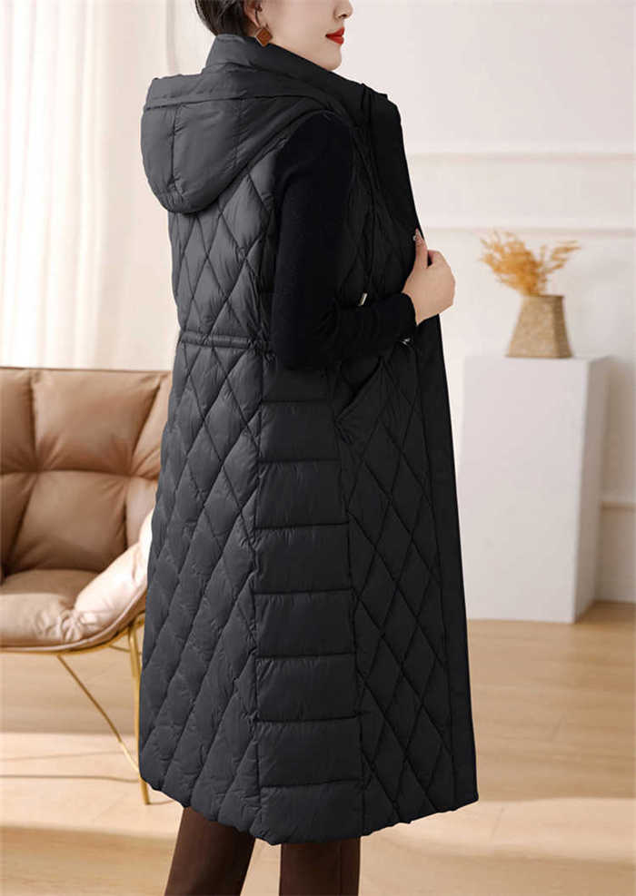 ベスト 中綿 レディース コート ロングベスト ダウンベスト 中綿ベスト ロング ダウン フード付き 取り外し可能 アウター ダウン風 秋 冬 キルティングベスト ファスナー ポケット 厚手 無地 ゆ