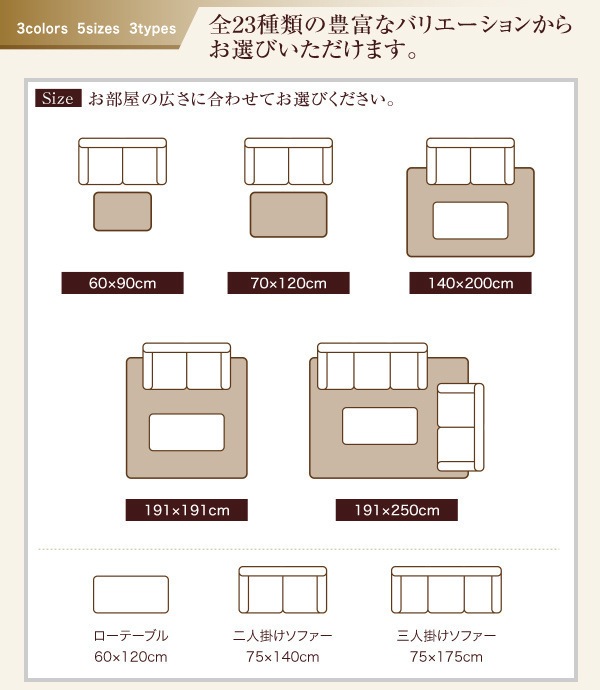 純国産ブロックデザインい草ラグ [lilima]リリーマ ふっくら 12mm 140x200cm カラフル