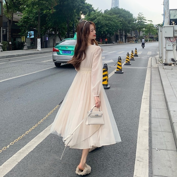 ワンピース デート ワンピドレス ミモレ丈 袖あり 長袖 春 秋 10代 20代 30代 レディース 個性的 ホワイト S M L フェアリー ウエストマーク チュール シースルー パフスリーブ ワンピース デート ワンピドレス ミモレ丈 袖あり 長袖 春 秋 10代 20代 30代 レディース 個性的 ホワイト S M L フェアリー ウエストマーク チュール シースルー パフスリーブ