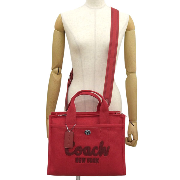 コーチ バッグ レディース トートバッグ ショルダーバッグ 2WAY アウトレット キャンバス レッド カーゴトート CARGO TOTE CP158LHF8Q COACH A4対応 コーチ バッグ レディース トートバッグ ショルダーバッグ 2WAY アウトレット キャンバス レッド カーゴトート CARGO TOTE CP158LHF8Q COACH A4対応