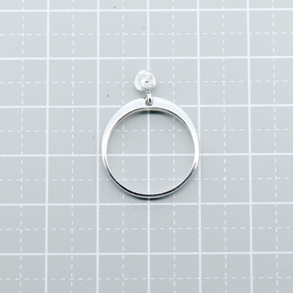 エステール ミルフローラ シネマストーリー ダイヤモンド リング 指輪 0.10ct 0.03ct 13号 k18WG(18金 ホワイトゴールド) 質屋出品