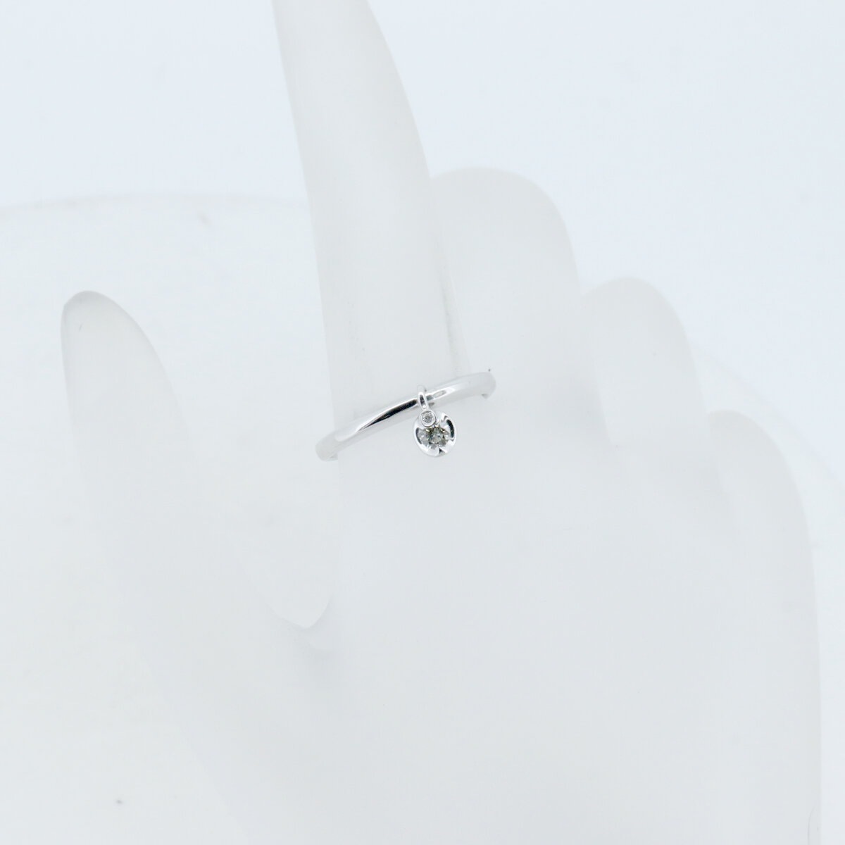 エステール ミルフローラ シネマストーリー ダイヤモンド リング 指輪 0.10ct 0.03ct 13号 k18WG(18金 ホワイトゴールド) 質屋出品