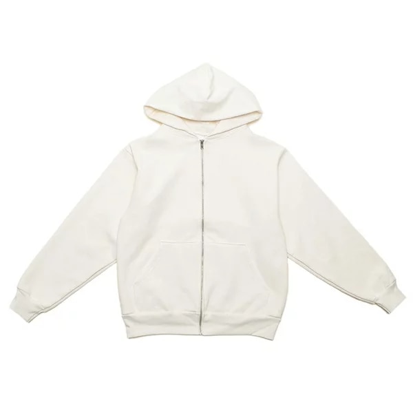 パーカー フーディー フリースジップアップ ホワイト メンズ LosAngeles Apparel HF-10 WHITE