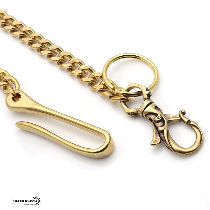 唐草クリップウォレットチェーン ゴールド [wc034]