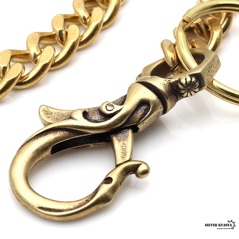 唐草クリップウォレットチェーン ゴールド [wc034]